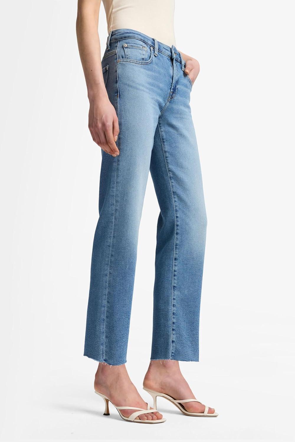 image:image7 for All Mankind Womens Luxe Vintage Calie Straight Leg Ankle JeansFancy