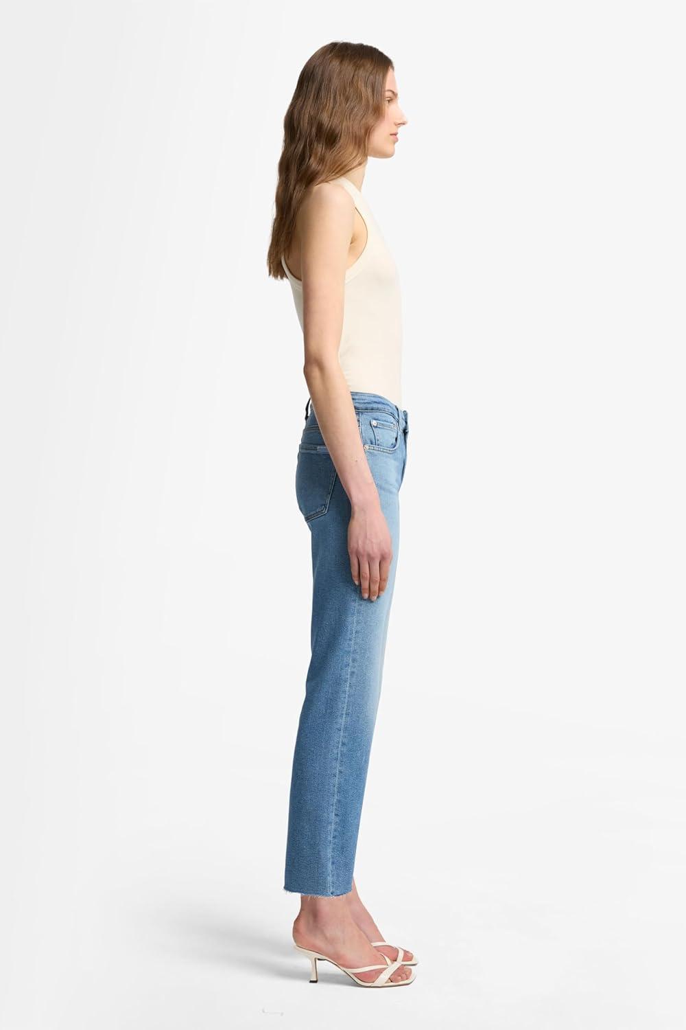 image:image7 for All Mankind Womens Luxe Vintage Calie Straight Leg Ankle JeansFancy
