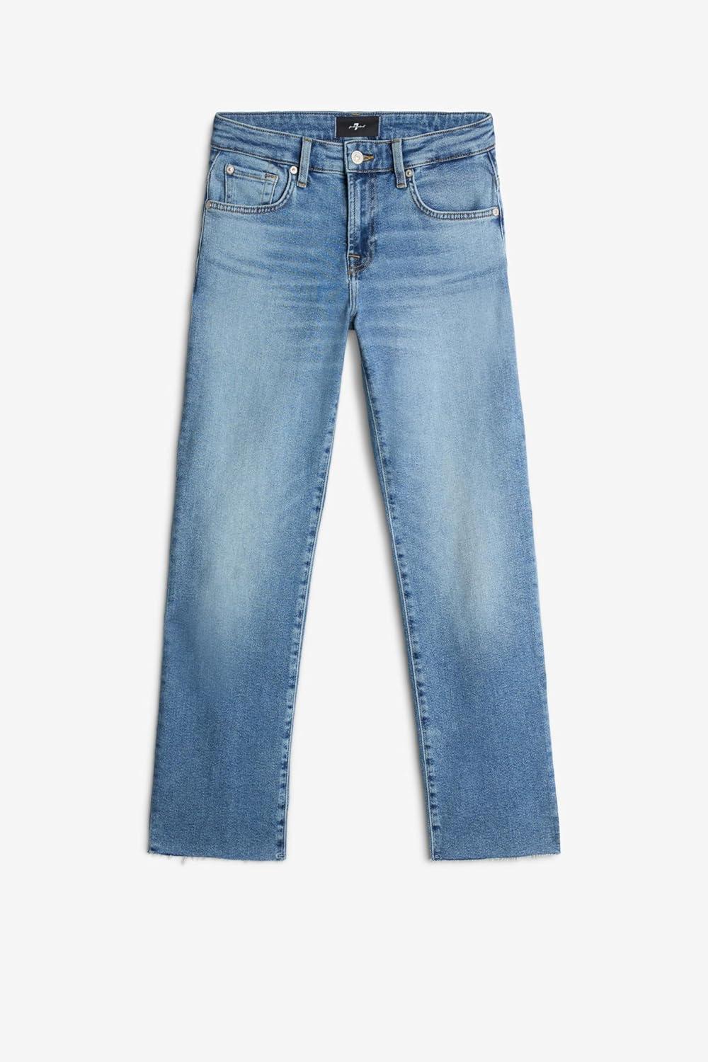 image:image7 for All Mankind Womens Luxe Vintage Calie Straight Leg Ankle JeansFancy