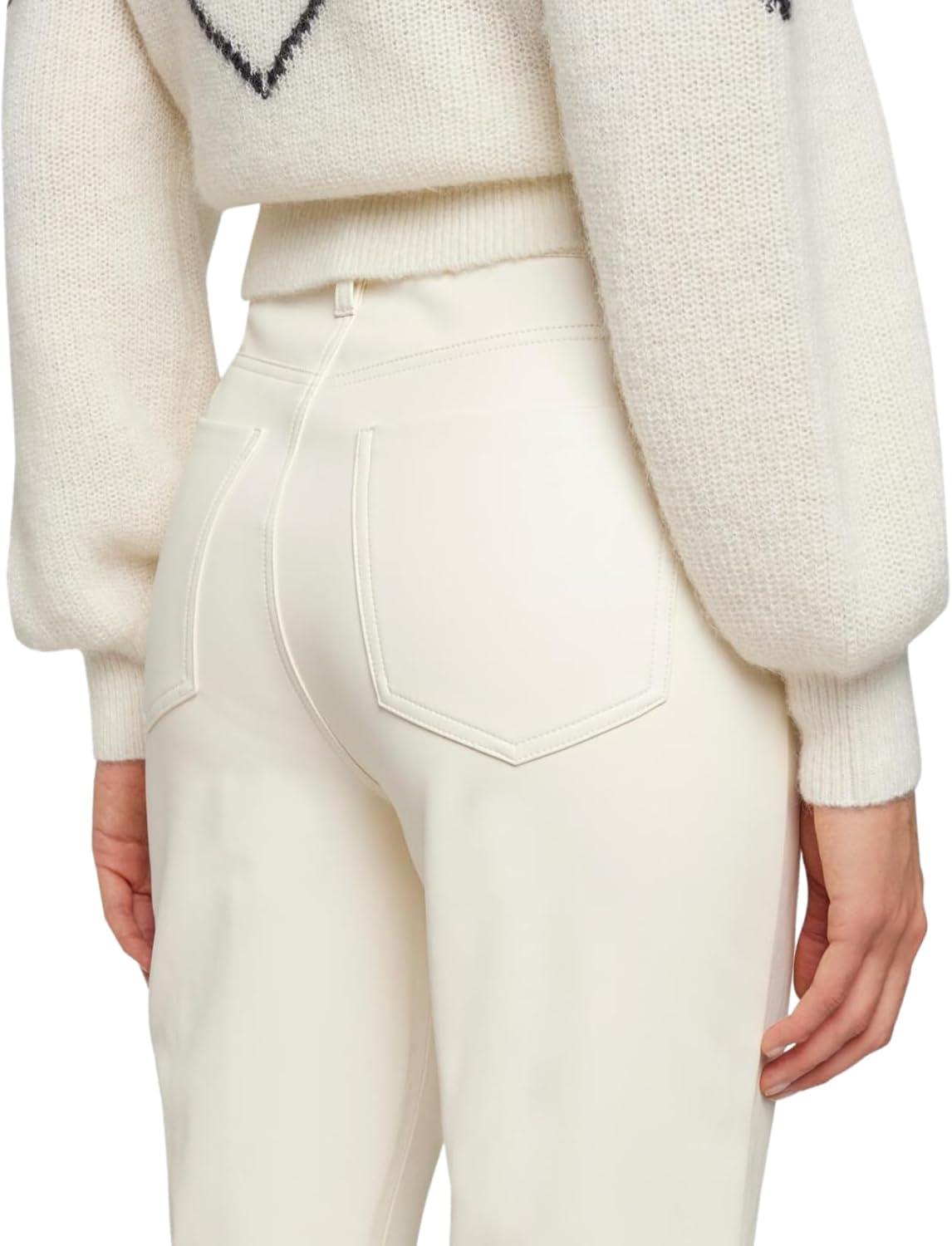 image:image7 for All Mankind Womens Womens HighWaisted Slim Kick Flare JeansCream