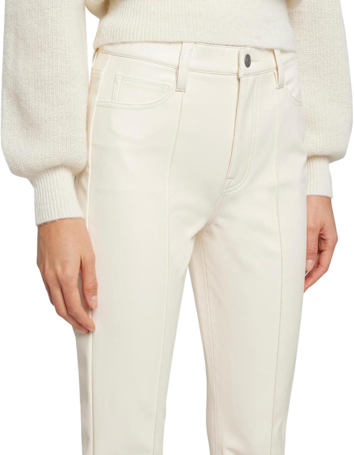 image:image7 for All Mankind Womens Womens HighWaisted Slim Kick Flare JeansCream