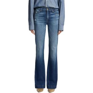 7 for All Mankind Women’s Dojo Trouser Jeans(Lake Blue)