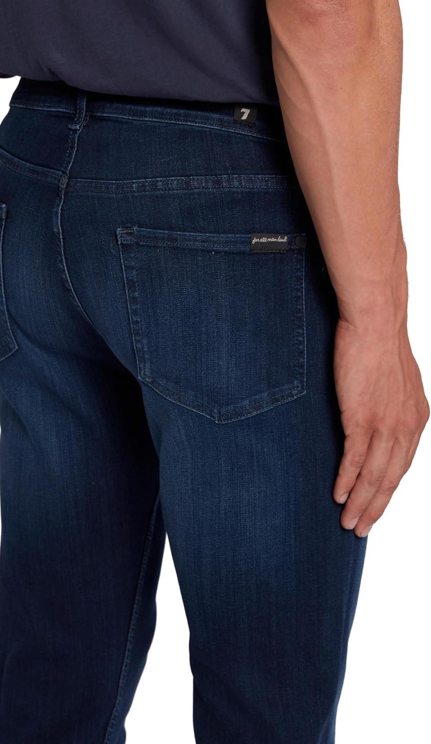 image:image7 for All Mankind Mens Slimmy Tapered Straight JeanBlack