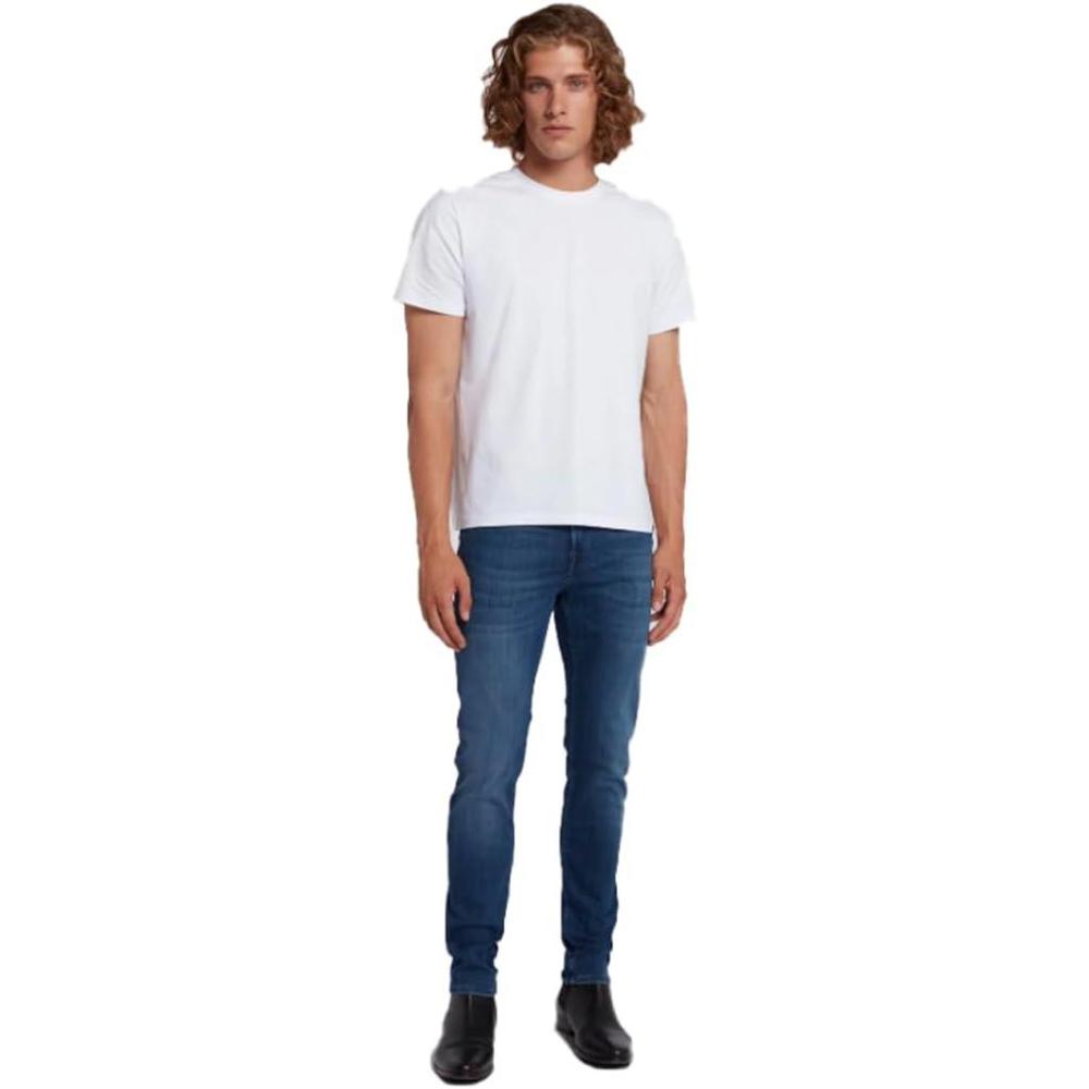 image:image7 for All Mankind Mens Slimmy Tapered Straight JeanMid Blue