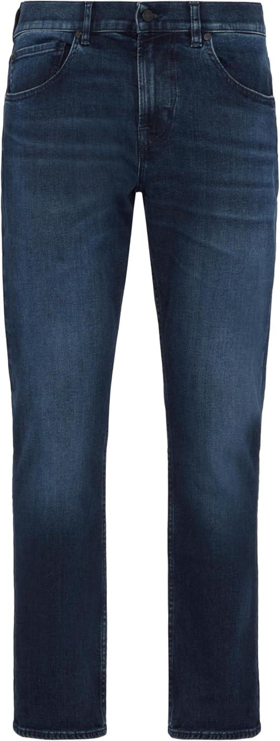 image:image7 for All Mankind Mens Luxe Performance Straight Leg JeansDark Blue
