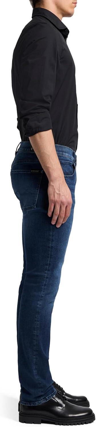 image:image7 for All Mankind Mens Luxe Performance Straight Leg JeansDark Blue