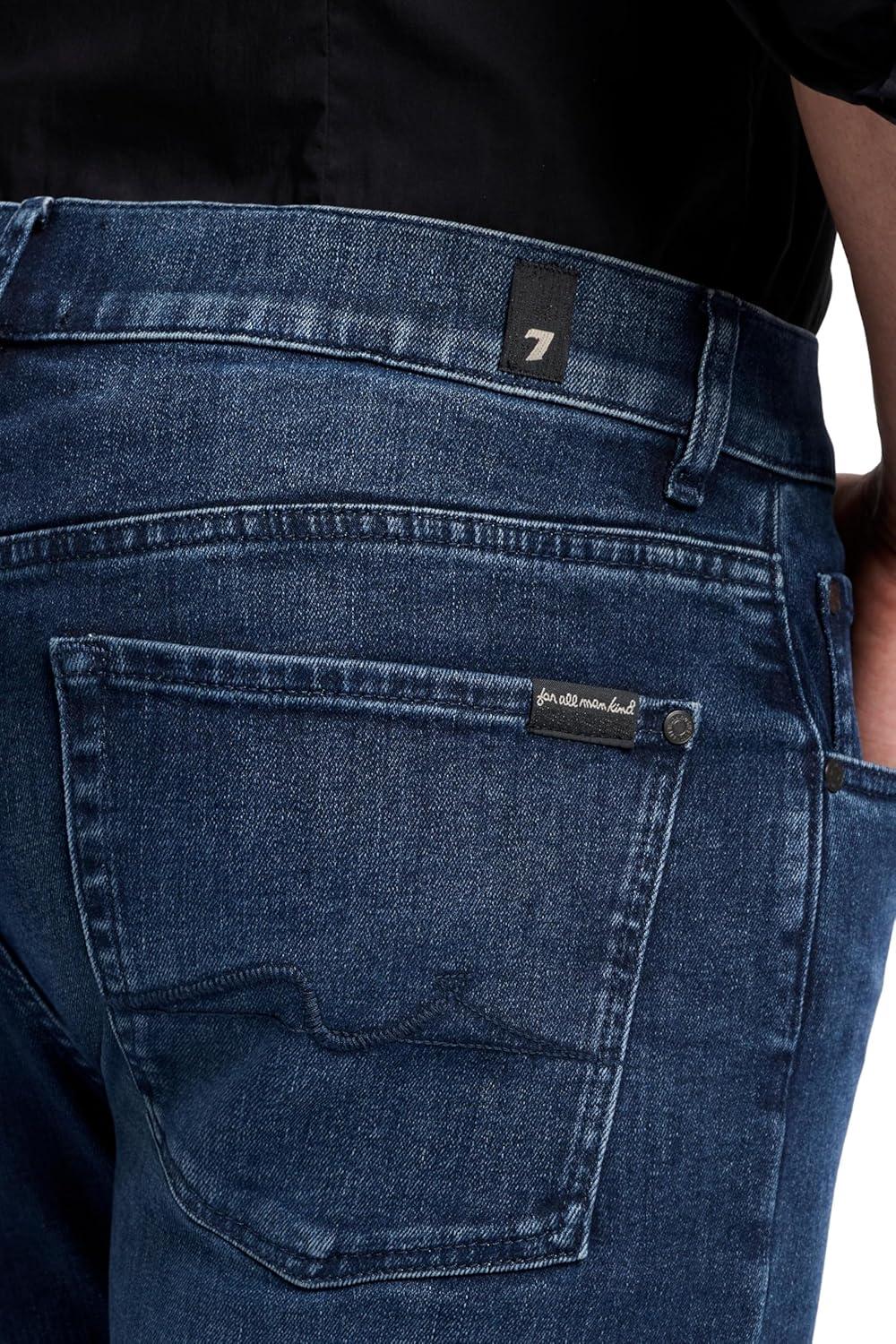 image:image7 for All Mankind Mens Luxe Performance Straight Leg JeansDark Blue