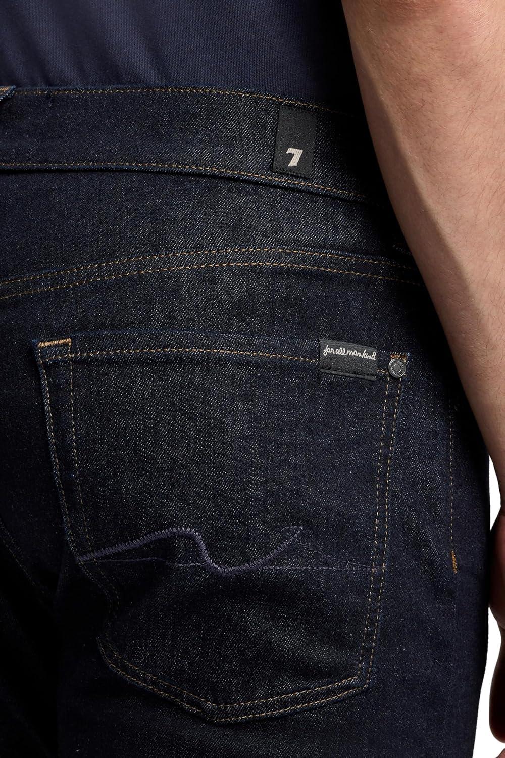 image:image7 for All Mankind Mens Luxe Performance Straight Leg JeansRinse Blue
