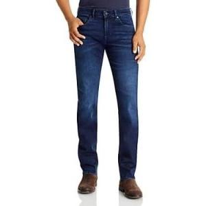7 for All Mankind Men’s Luxe Performance Straight Leg Jeans(Washed Black)