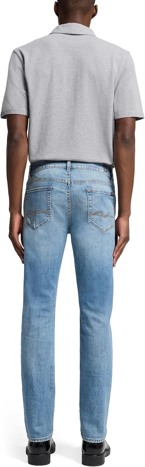 image:image7 for All Mankind Mens Slimmy Clean Pocket Slim Fit JeansPortofino