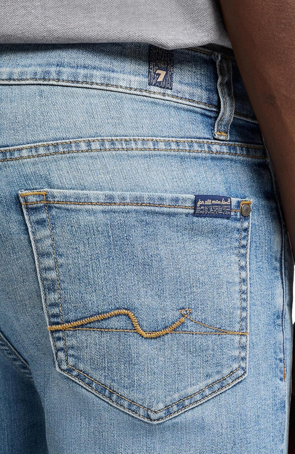 image:image7 for All Mankind Mens Slimmy Clean Pocket Slim Fit JeansPortofino