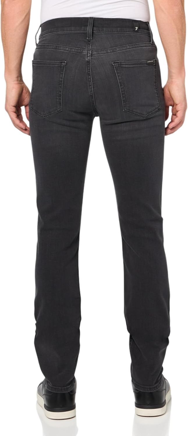 image:image7 for All Mankind Mens Slimmy Clean Pocket Slim Fit JeansWashed Black