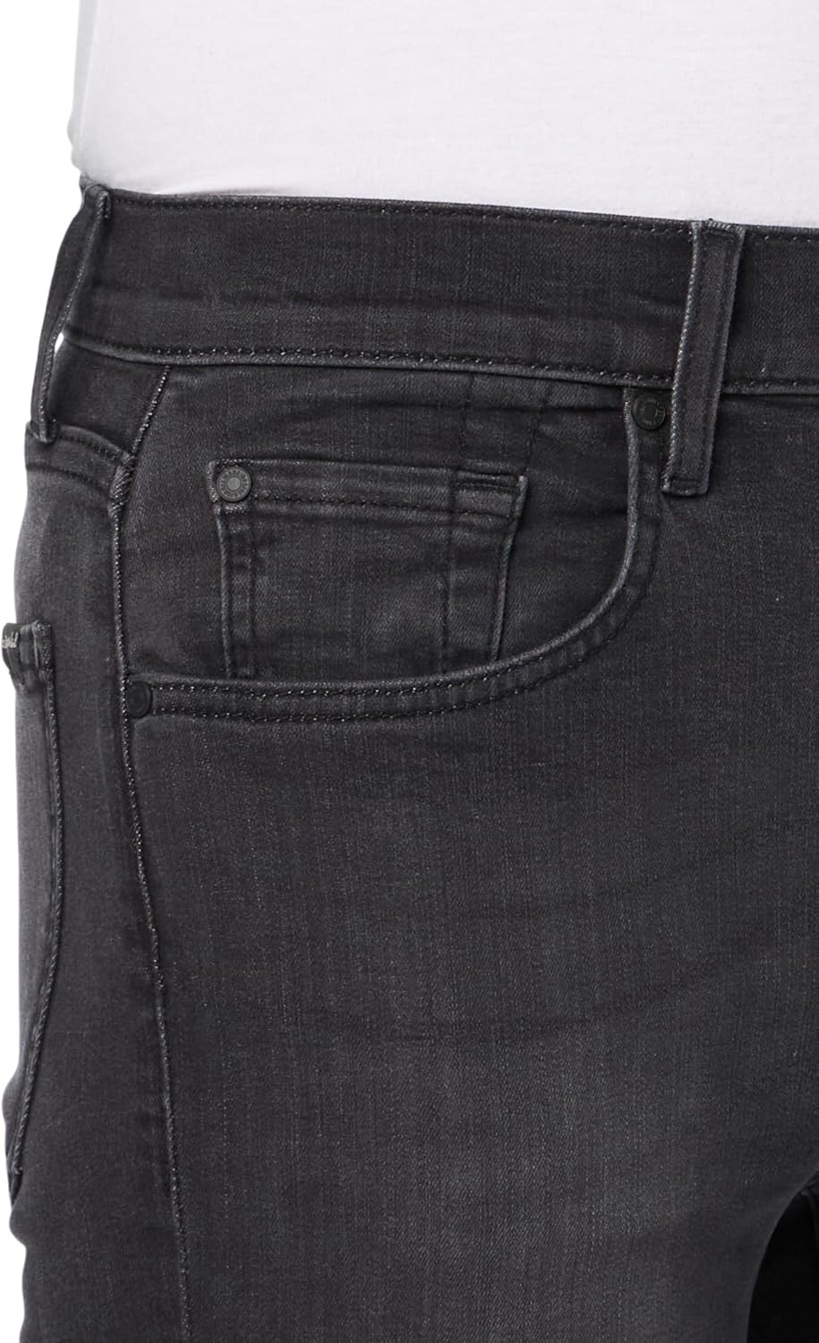 image:image7 for All Mankind Mens Slimmy Clean Pocket Slim Fit JeansWashed Black